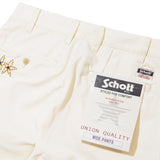 Schott×nine eight TC DOUBLE PLEATED WIDE PANTS