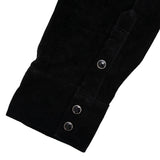 L/SL PIG SUEDE BAND COLLAR SHIRTS