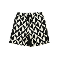 GEOMETRIC PATTERN HALF PANTS