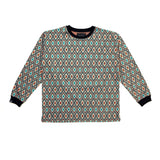 L/SL NATIVE JACQUAD CREW NECK TEE