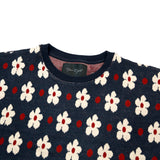 FLOWER PATTERN JACQUARD KNIT SAW