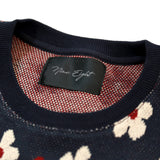 FLOWER PATTERN JACQUARD KNIT SAW