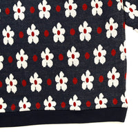 FLOWER PATTERN JACQUARD KNIT SAW