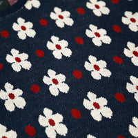 FLOWER PATTERN JACQUARD KNIT SAW