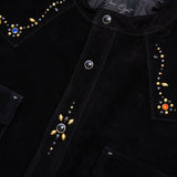 L/SL PIG SUEDE BAND COLLAR SHIRTS