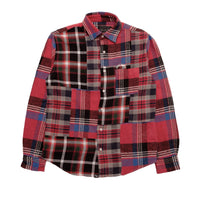 L/SL CRAZY PATTERN FLANNEL CHECK SHIRTS