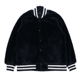 FAKE FUR VARSITY JACKET