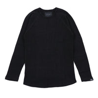 L/SL HEAVY COTTON RIB CREW NECK T-SHIRTS