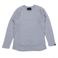 L/SL HEAVY COTTON RIB CREW NECK T-SHIRTS