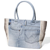 DENIM&NATIVE COMBINATION TOTE BAG