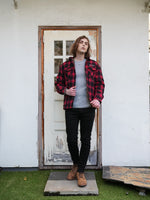 FLANNEL CHECK BOA C.P.O JACKET