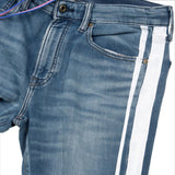 SWEATLIKE SIDE LINE DENIM PANTS