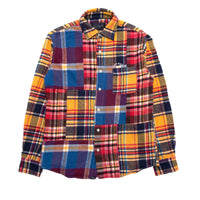 L/SL CRAZY PATTERN FLANNEL CHECK SHIRTS